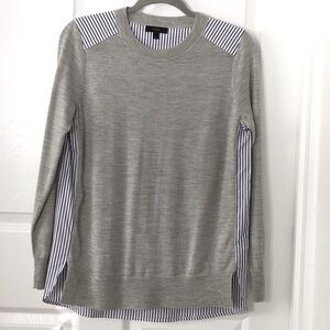 J. Crew Merino Wool Colorblock Stripe Top